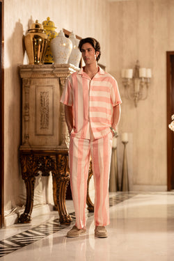 Lahore Pastels – Wide Stripe Lounge Set (unisex)