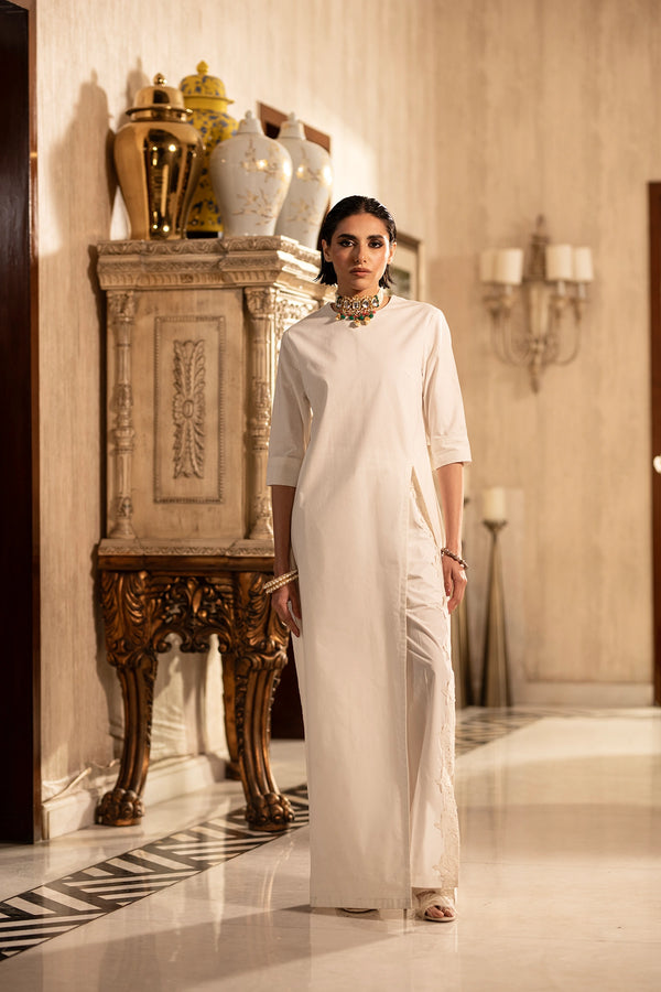 WHITE LONG DRESS