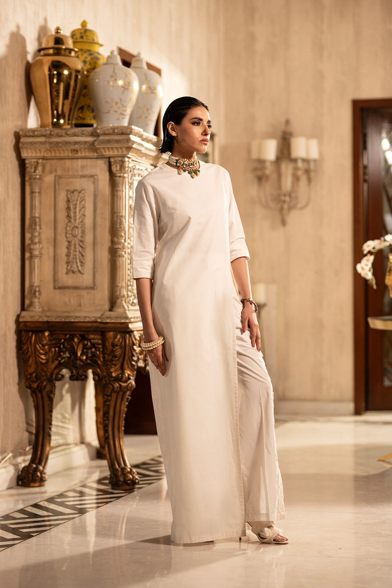WHITE LONG DRESS